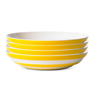 Set of 4 Cornish Yellow Pasta Bowls Seconds