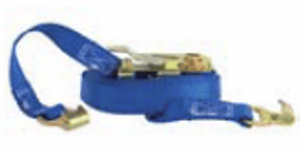 1" x 15" Ratchet Tie Down w/ Flat Hooks