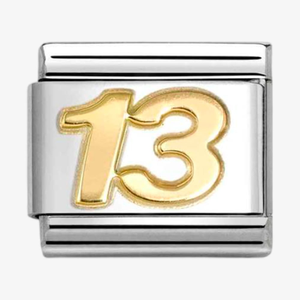 Nomination CLASSIC Gold Number 13 Charm 030109/44