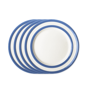 Set of 4 Cornish Blue Lunch Plates 25cm (Seconds)
