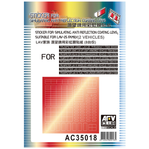 AFV Club AC35018 Anti Reflection Lens LAV-25 1:35 Model Kit