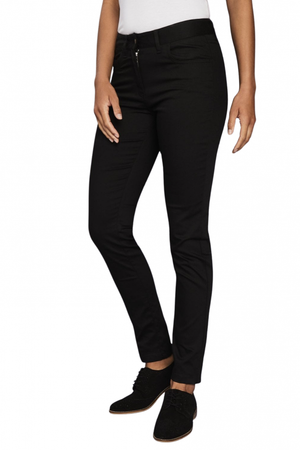 SJ Women's Regular Slim Leg Trouser, Black