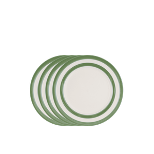 Set of 4 Willow Green Breakfast Plates (Seconds)