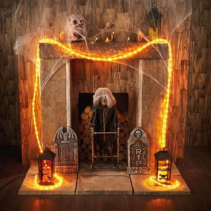 Halloween 4.5M Orange Rope Light