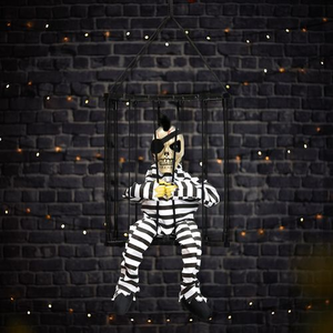 Hanging Animated Talking Prisoner in Cage