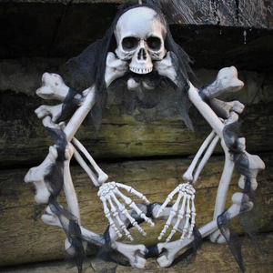 Skull & Bones Wreath