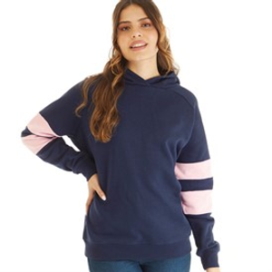 Board Angels Womens Hoodie Navy/Pink