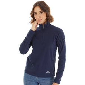 Trespass Womens Shiner 1/2 Zip Micro Fleece Navy