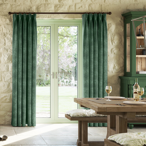 Florence Faux Suede, Fern Green - Made to Measure Curtains
