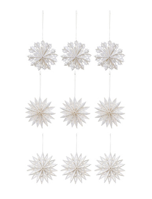 Maddox Cutout Stars Set of 9 Warm White