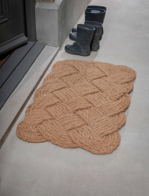Doormat Hempton Lovers Knot - Coir, Natural, Large