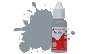 Humbrol No.87 Steel Grey Matt Acrylic Paint 14ml DB0087