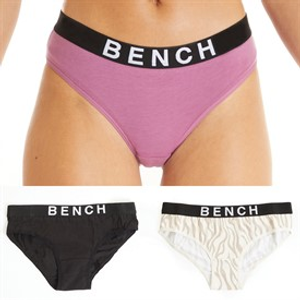 Bench Womens Yori Three Pack Briefs Multi