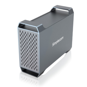 Simplecom SuperSpeed USB Dual Bay 3.5 SATA Hard Drive RAID Enclosure USB-C RAID 0/1, JBOD SE482