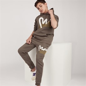 Money Boys Stencil Block Tracksuit Dark Grey