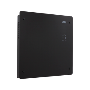 ECOSO Vitrum - Black 1000W Plug-In Smart Electric Glass Panel Portable Heater - 465mm x 510mm