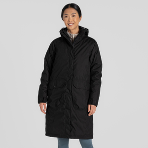 Craghoppers Womens Rosalind Long Line Waterproof Jacket - 12 / Black - 12 / Black