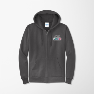 Port & Company® Core Fleece Full-Zip Hooded Sweatshirt