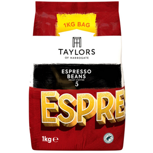 Taylors of Harrogate Coffee Beans Espresso Balanced, Medium Roast with hints of Chocolate and Citrus Arabica 1000 g