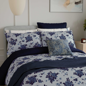 Freya Duvet Cover SET, Midnight Blue