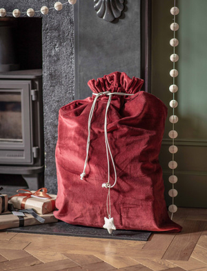 Hyde Christmas Sack - Velvet, Berry