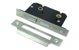SDS Bathroom Lock 63mm Follower 5mm Heavy Spring Antique Brass Unlacquered
