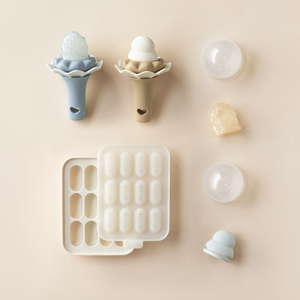 Sky Blue/Croissant Baby Food Feeder - 2 Pack