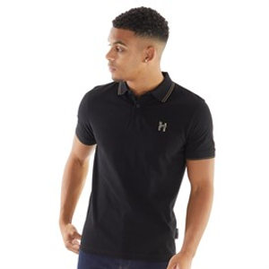 Henleys Mens Henflare Polo Shirt Black
