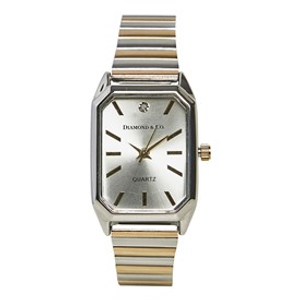 Diamond & Co Womens Watch With Genuine Diamond Two Tone