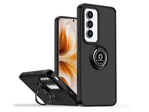 Magnetic Ring Stand Case for OPPO Reno12 Pro - Black