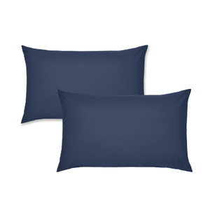 Catherine Lansfield Easy Iron Percale Weave Pillowcase Navy