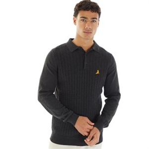 Brave Soul Mens Dillinger Jumper Charcoal Marl