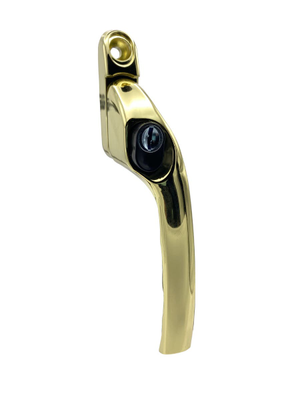 Right Handed Espag Lock UPVC Window Handle - Brass - Hardware Solutions