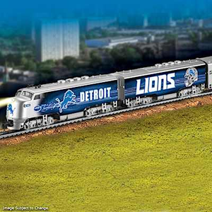 Detroit Lions Model Train Collection