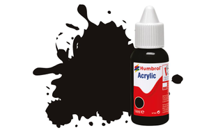 Humbrol No.85 Black - Satin Acrylic Paint 14ml DB0085