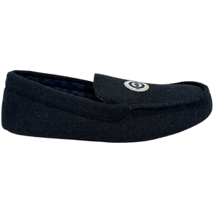 Lambretta Mens Bug Sherpa Lined Slip In Moccasins Slippers - 9 UK / Navy