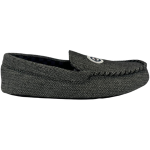Lambretta Mens Bug Sherpa Lined Slip In Moccasins Slippers - 10 UK / Grey