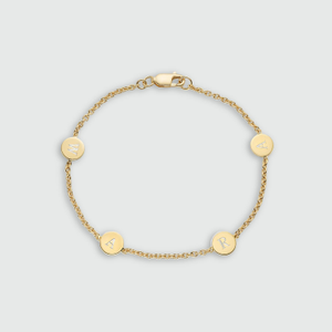 Westwick Quartet Gold Vermeil Disc Bracelet