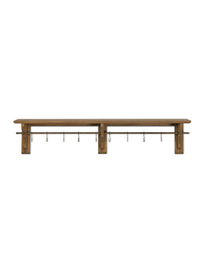 Walcote Shelf - Mahogany Wood, Natural, Large