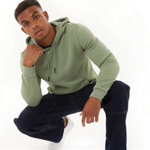 Brave Soul Mens Hugh Hoodie Emerald Green