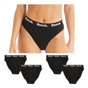 Bench Womens Adde Five Pack Briefs Black
