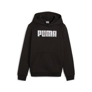 Puma Junior Boys Essentials Logo Hoodie Puma Black