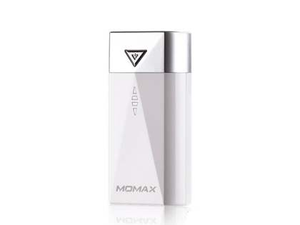 Momax iPower S2 1A USB-A External Battery Recharger with LED Flashlight - Pearl White