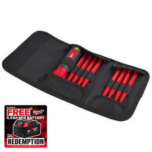 Milwaukee 4932493657 10 in 1 Multi-Bit Screwdriver Set (11 Pieces)