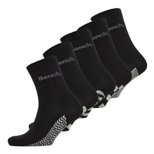 Bench Womens Darcy Five Pack Socks Black