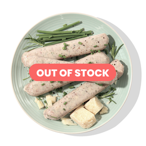 Jumbo Cheddar and Chive Pork Sausages