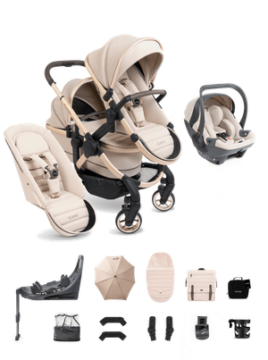 iCandy Peach 7 Double Travel System (Cocoon 360) Bundle - Biscotti