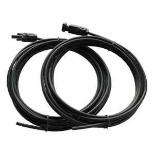 Pair Of 10M Single Core Extension Cable Leads 6.0mm For Solar Panels And Solar Charging Kits