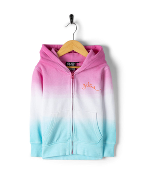 Manaia Kids Zip Hoodie in Pink