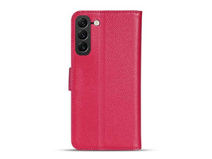 Premium Leather Wallet Case for Samsung Galaxy S24 - French Rose